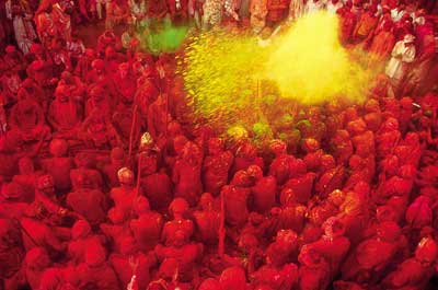 Colourful holi festival