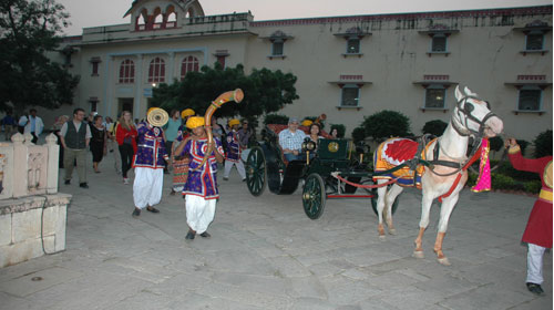 Grand Welcome at City Palace Jaipur