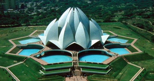 photo of lotus temple in delhi